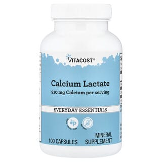 Vitacost, Calcium Lactate, 100 Capsules
