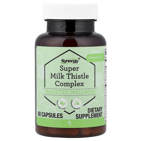 Vitacost, Synergy®, Super Milk Thistle Complex, 60 Capsules — product photo 1