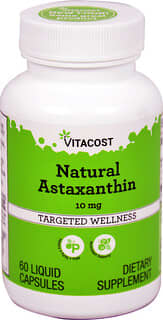Vitacost, Natural Astaxanthin, 10 mg, 60 Liquid Capsules