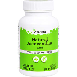 Vitacost, Natural Astaxanthin, 5 mg, 60 Liquid Capsules