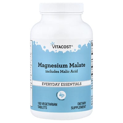 Vitacost, Magnesium Malate includes Malic Acid, 180 Vegetarian Tablets