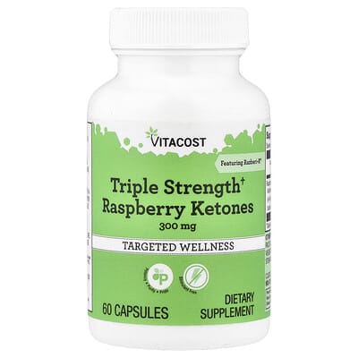 Vitacost, Raspberry Ketones, 300 mg, 60 Capsules