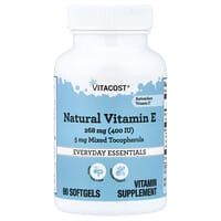 Vitacost, प्राकृतिक विटामिन ई, 90 सॉफ्टगेल्स