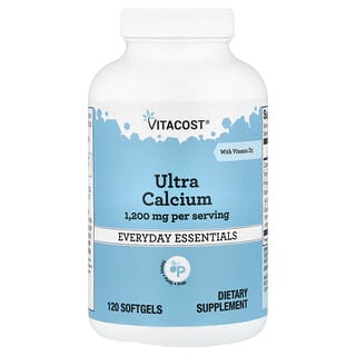Vitacost, Ultra Calcium met vitamine D3, 120 softgels