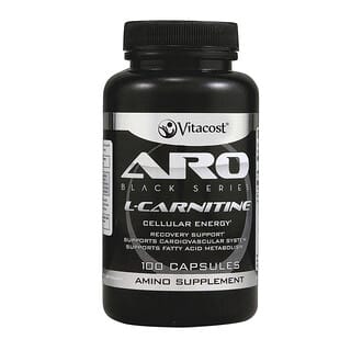 Vitacost, Série noire, ARO L-carnitine, 500 mg, 100 capsules