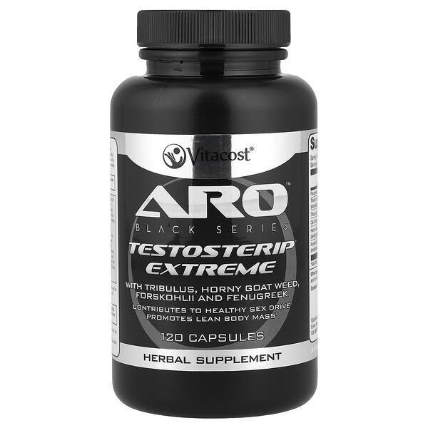 Vitacost, ARO™ Black Series, TestosteRip® Extreme, 120 Capsules — product photo 1