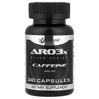 Vitacost, ARO3x®, Black Series Caffeine, 200 mg, 240 Capsules