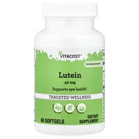 Vitacost, Lutein Termasuk Zeaksantin, 60 Kapsul Gel Lunak