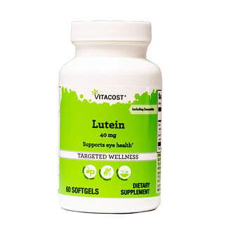 Vitacost, Lutein, 40 mg including Zeaxanthin, 60 Softgels
