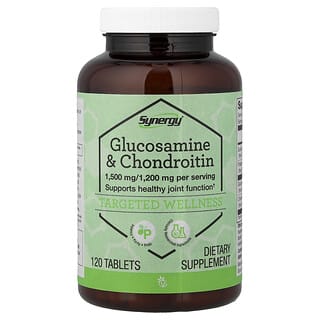 Vitacost, Synergy®, Glukozamín a chondroitín, 120 tabliet
