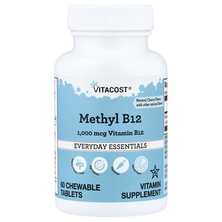 Vitacost, Methyl B12, Natural Cherry, 1,000 mcg, 60 Chewable Tablets