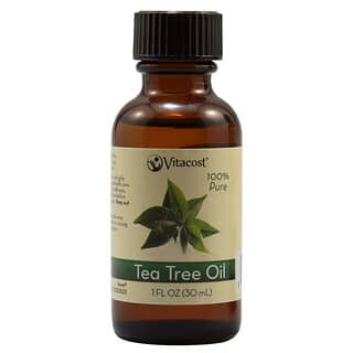 Vitacost, 100 % puhdasta teepuuöljyä, 30 ml