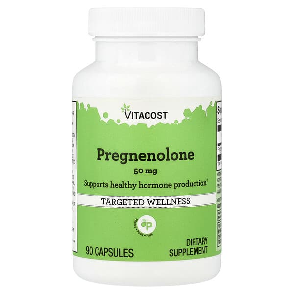 Vitacost, Pregnenolone, 50 mg, 90 Capsules — product photo 1