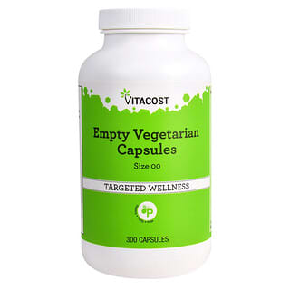 Vitacost‏, كبسولات نباتية فارغة ، حجم 00 ، 300 كبسولة