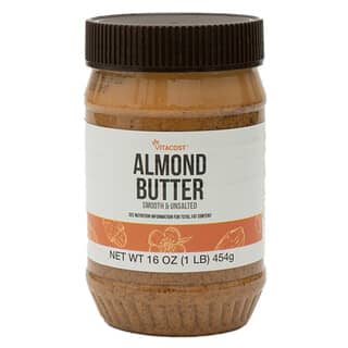 Vitacost‏, Gluten Free Almond Butter Smooth Unsalted, 16 oz