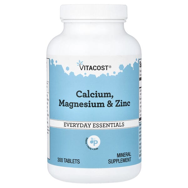 Vitacost, Calcium, Magnesium & Zinc, 300 Tablets