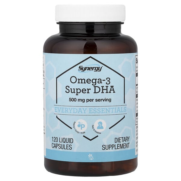Vitacost, Synergy®, Omega-3 Super DHA, 120 Liquid Capsules — product photo 1