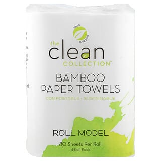 Vitacost, The Clean Collection™, бамбуковые бумажные салфетки, 4 рулона