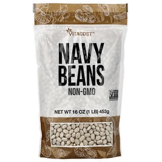 Vitacost, Navy Beans, 16 oz (453 g)