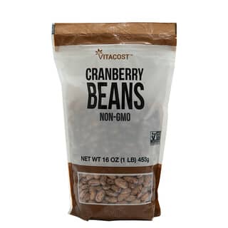 Vitacost, Cranberry Beans, 16 oz (450 g)