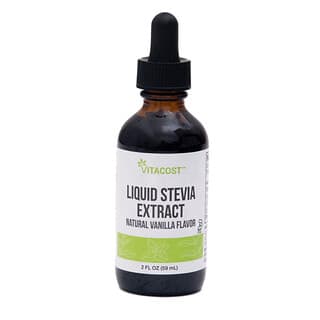 Vitacost, Liquid Stevia Extract, Natural Vanilla, 2 fl oz (59 ml)