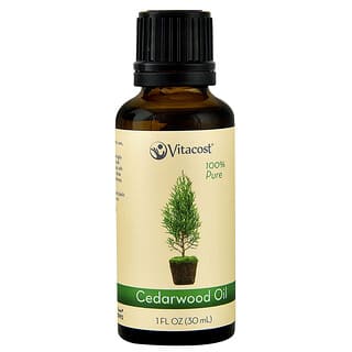 Vitacost, Essential Oils 100% Pure Cedarwood, 1 fl oz