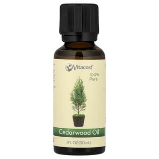Vitacost, 100% Pure Oil, Cedarwood, 1 fl oz (30 ml)