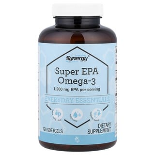 Vitacost, Synergy®, Super EPA Omega-3, 120 Softgels  (600 mg per Softgel)
