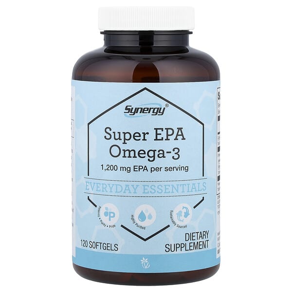 Vitacost, Synergy®, Super EPA Omega-3, 120 Softgels — product photo 1