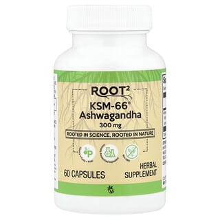 Vitacost, ROOT², KSM-66® Ashwagandha, 300 mg, 60 Capsules