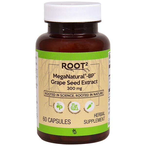 Vitacost, MegaNatural®-BP™ Grape Seed Extract, 300 mg, 60 Capsules — product photo 1