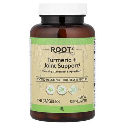 Vitacost, Root2, Turmeric + Joint Support, 120 Capsules