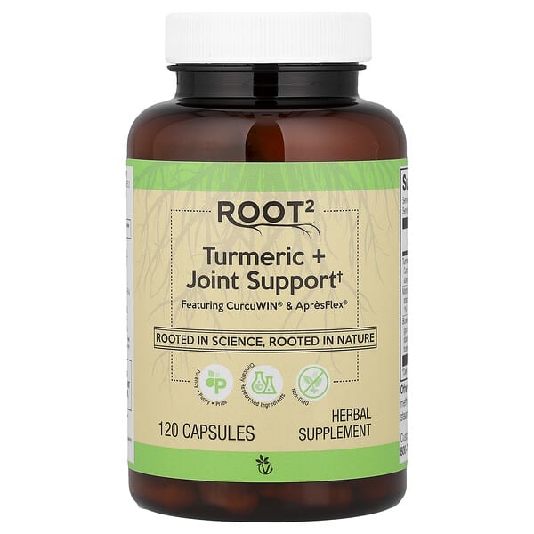 Vitacost, Root2, Turmeric + Joint Support, 120 Capsules — product photo 1