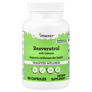 Vitacost‏, Resveratrol with Calcium, 120 Capsules