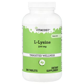 Vitacost, L-Lysine, 500 mg, 300 Tablets