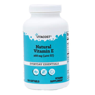 Vitacost, Natural Vitamin E, 268 mg (400 IU), 250 Softgels