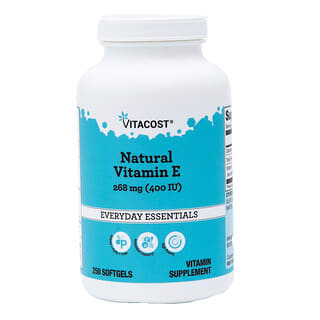 Vitacost, Natural Vitamin E, 400 IU, 250 Softgels