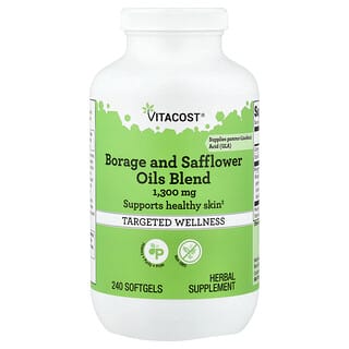 Vitacost, Borage and Safflower Oils Blend, 240 Softgels