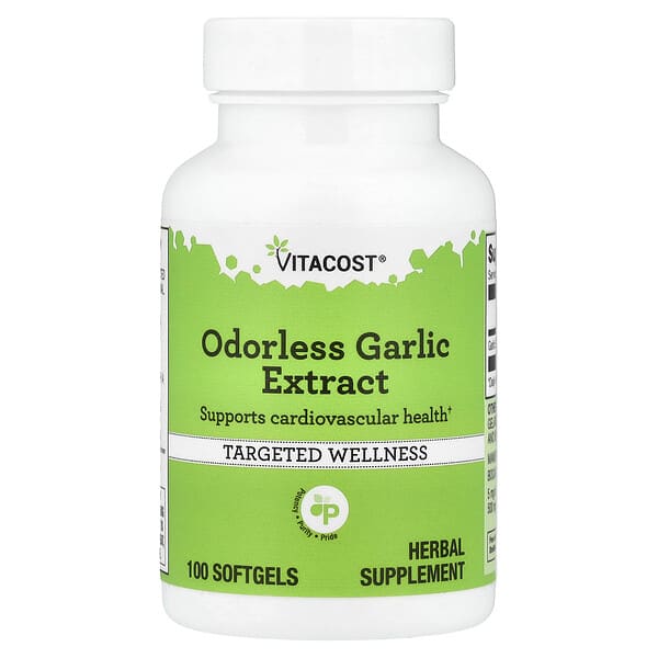 Vitacost, Odorless Garlic Extract, 100 Softgels (5 mg per Softgel) — product photo 1