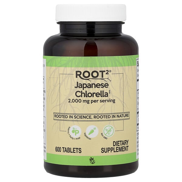 Vitacost, Root2®, Clorela japonesa, 600 comprimidos