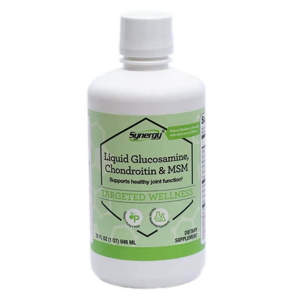 Vitacost, Synergy®, Liquid Glucosamine Chondroitin & MSM, Natural Blueberry, 32 fl oz (946 ml) — product photo 1