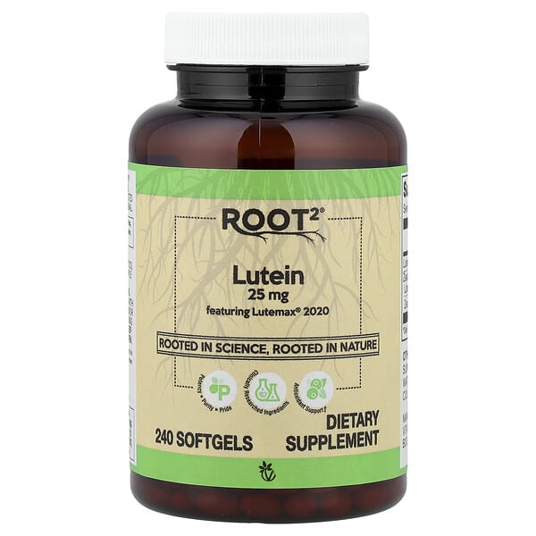 Vitacost, Root2®, Lutein Featuring Lutemax® 2020, 240 Softgels — product photo 1