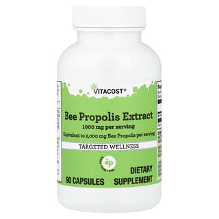 Vitacost, Extrait de propolis d'abeille, 1000 mg, 90 capsules