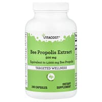 Vitacost（ビタコスト）, Bee Propolis Extract, 500 mg, 240 Capsules