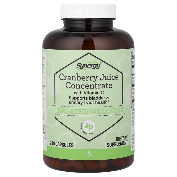 Vitacost, Synergy®, Cranberry Juice Concentrate With Vitamin C, 240 Capsules — product photo 1