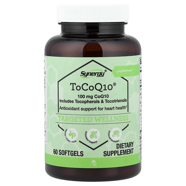 Vitacost, Synergy®, ToCoQ10®, 60 Softgels — product photo 1