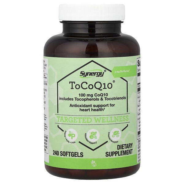 Vitacost, Synergy®, ToCoQ10®, 240 Softgels — product photo 1