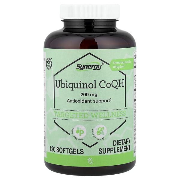 Vitacost, Synergy®, Ubiquinol CoQH, 200 mg, 120 Softgels — product photo 1