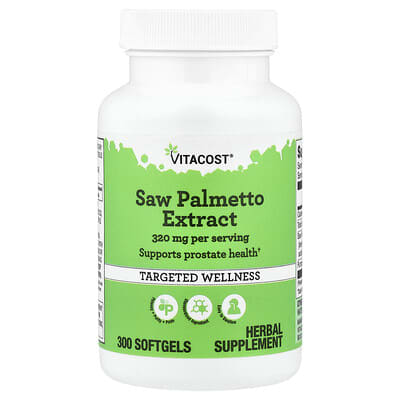 Vitacost, Saw Palmetto Extract, 300 Capsules