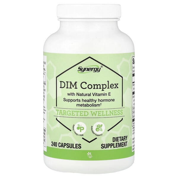 Vitacost, Synergy®, DIM Complex With Natural Vitamin E, 240 Capsules — product photo 1